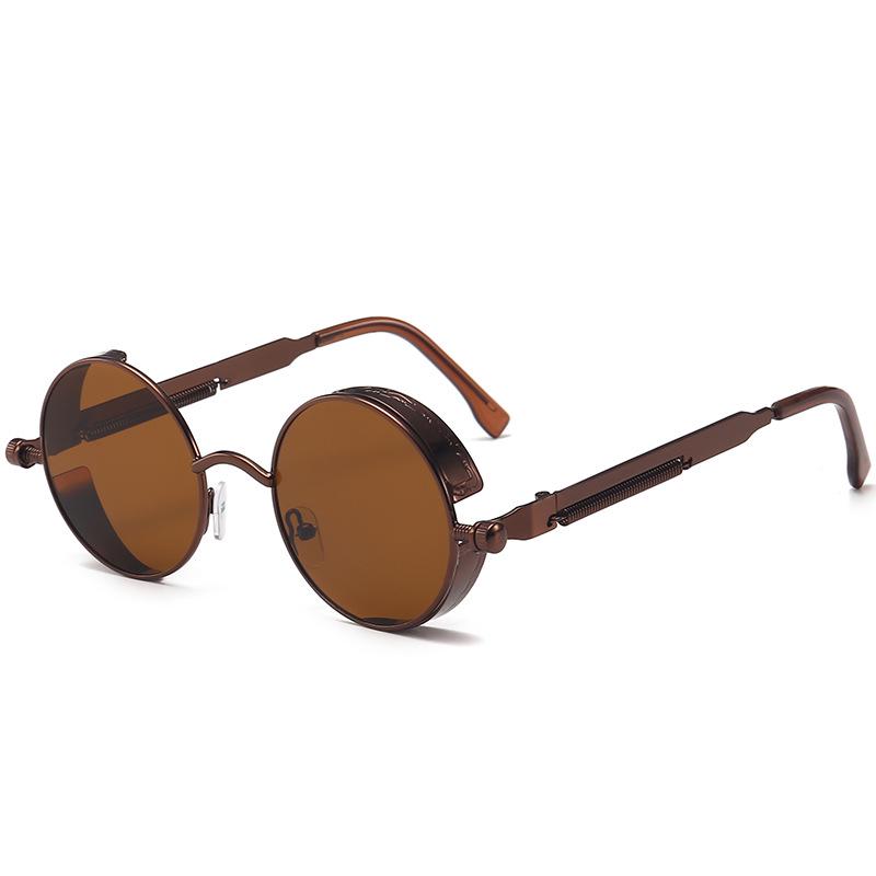 Steampunk Glasses, Round Sunglasses, Retro Glasses, Trendy Men'S And Women'S Sunglasses