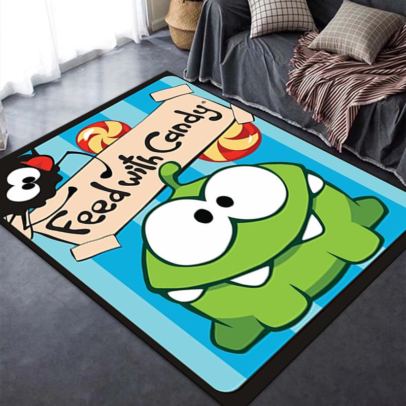 2025 Новый ковер Om Nom Stories для гостиной, спальни, дома, дивана, детская игровая, нескользящий напольный коврик100