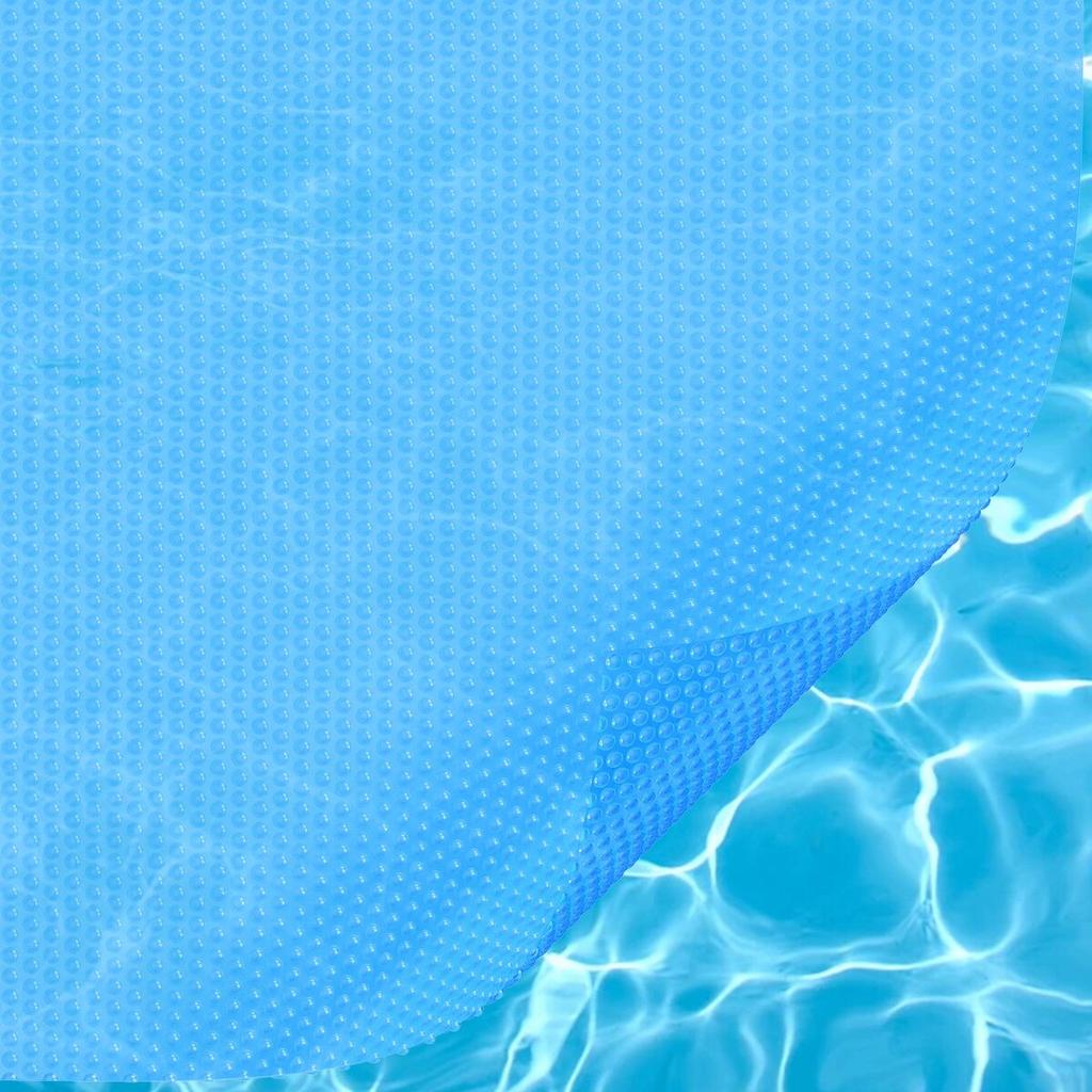 Solar Pool Cover, 36 x 18 ft Rectangle Solar Blanket for Pools, Inground Above Ground Swimming Pool Solar Cover, 16 mil Solar Covers Blue