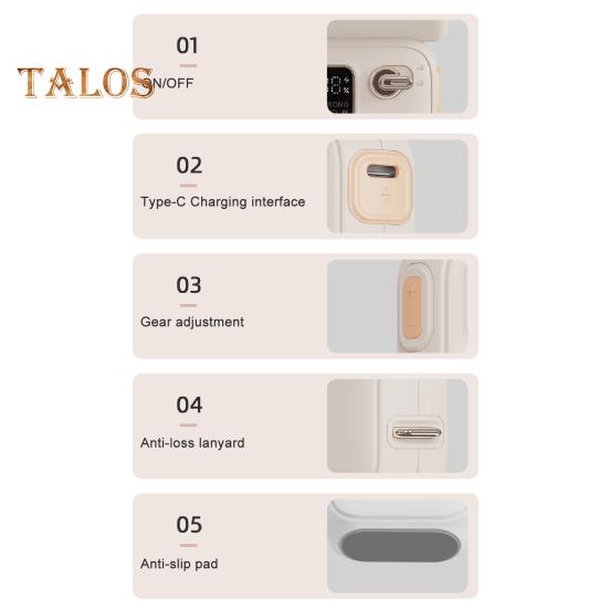 Мини портативный ручной вентилятор 100 скоростей компактный дизайн перезаряжаемый цифровой дисплей высокоскоростной вентилятор персональный охладитель воздуха