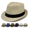 British Jazz Hat Sun Protection Hat Men's Top Hat Summer Sun Visor Papyrus Straw Hat