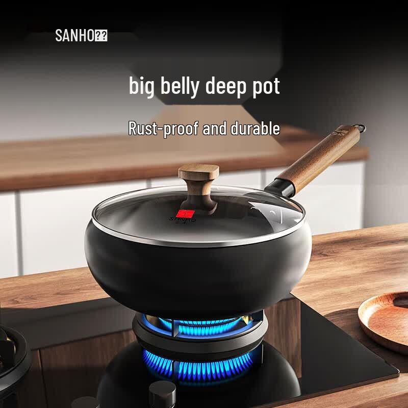 Sanhe 24cm Fine Iron Wok