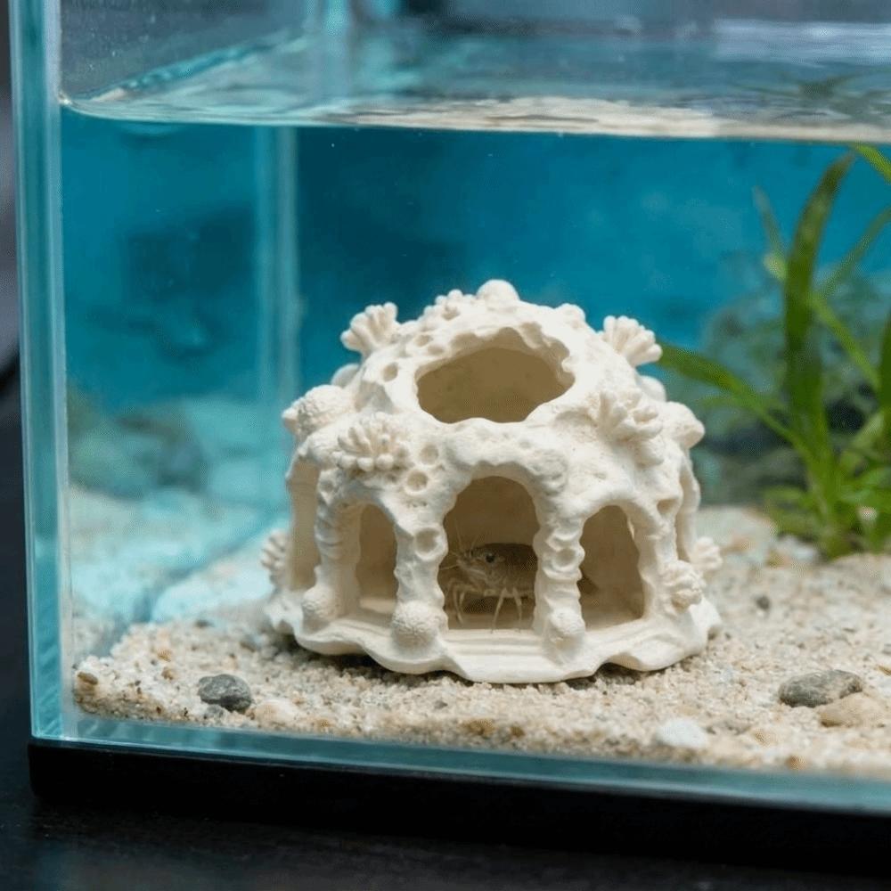 Textured Design Aquarium Hideaway Cave Natural Looking Aquarium Hiding House  Underwater