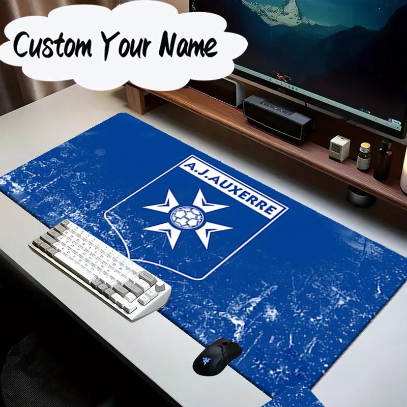 Custom Name Mouse pad Aj Auxerre Football Club Mouse Pad Desk Mat, Non-Slip Rubber Backer Pad For Computer Notebook Gaming Mouse Pad Birthday Gift