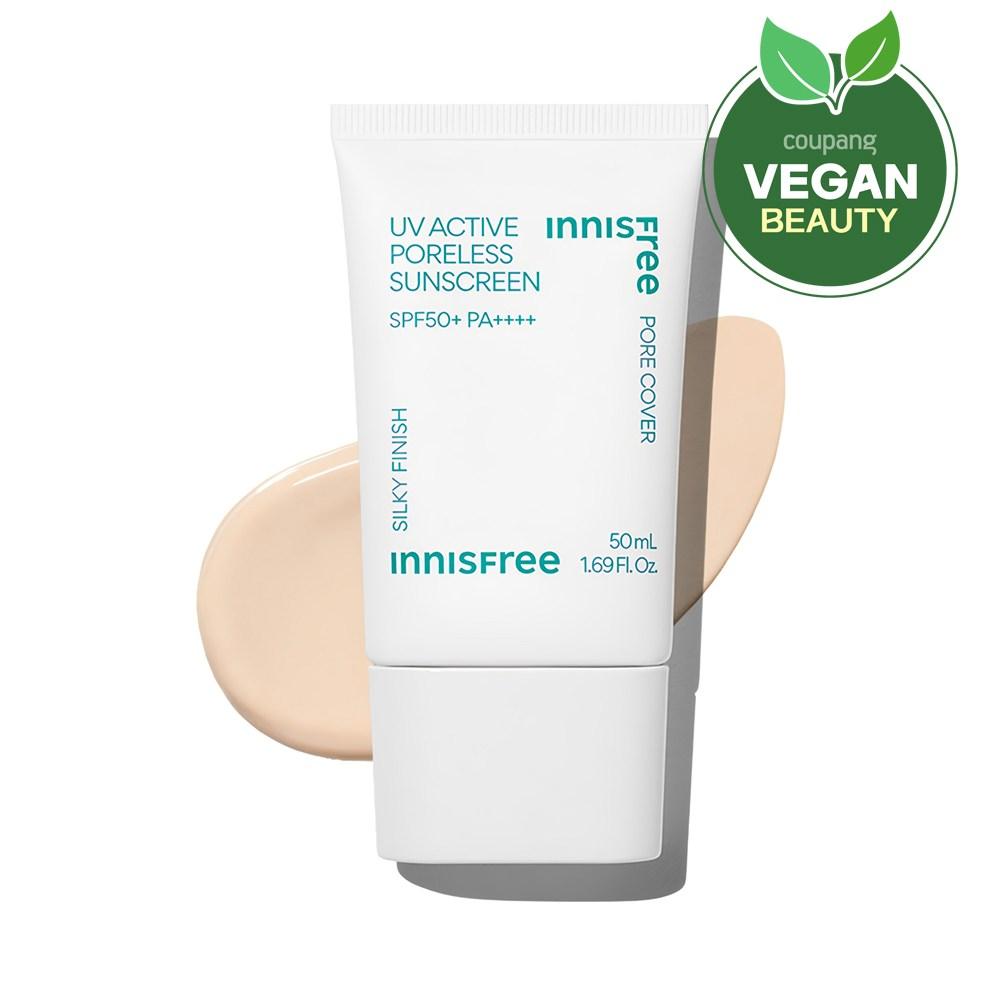 Innisfree Новый солнцезащитный крем UV Active Poreless SPF50+ PA++++, 50 мл, 1 шт.
