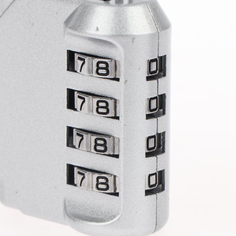 Rugged 4 Digit Combination Padlock for Outdoor Use Durable and Resettable