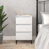 VidaXL Bedside Table White 40x35x70 Cm Engineered Wood 819668