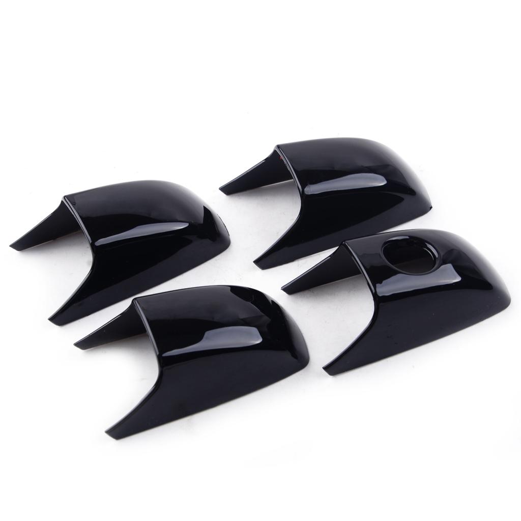 8 шт. Автомобильная глянцевая черная накладка на дверную ручку, подходящая для Jeep Grand Cherokee Dodge Durango 2011 2012-2014 2015 2016 2017