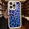 Синий Градиентный Леопардовый Принт Роскошный Противоскользящий ТПУ Чехол для Телефона Для Xiaomi Redmi Note 15 14 13 12 11 10 9 Pro Полностью Защитный Чехол