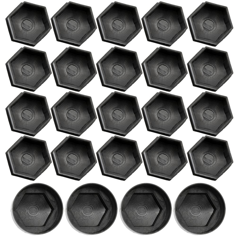 24x17 мм серо-черный набор заглушек для колесных гаек и болтов со съемником, универсальный для Suzuki Lincoln Citroen Ford Buick Acura VW Land Rover