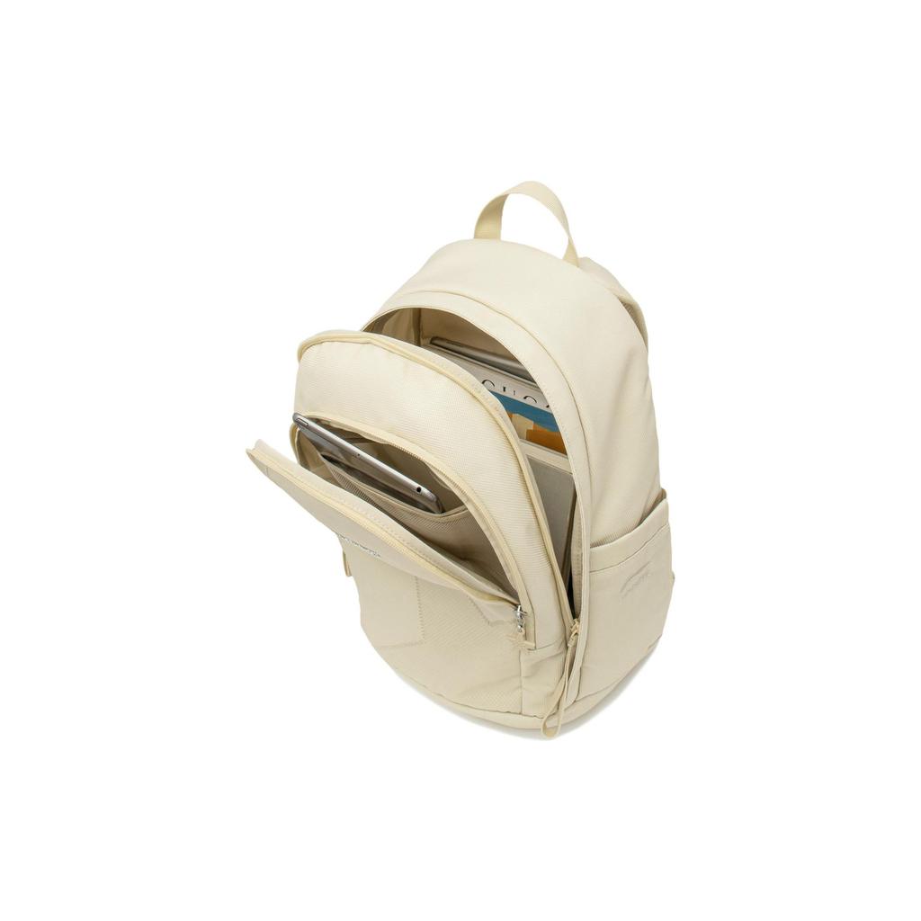 Li Ning Star Pattern Small Rhinestone Decoration Polyester Backpack Unisex Backpacks Off-White ABST323-1