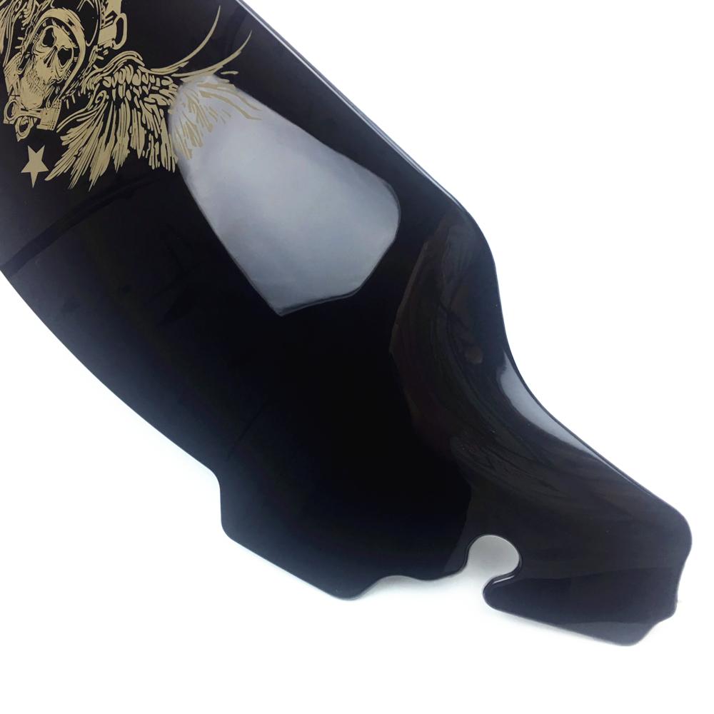 Black Smoke Clear 4.5" 7" 10.5" Wave Windshield Fits For Harley Touring FLHT FLHX 2014-up 2015 2016 2017 2018