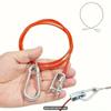 Stainless Steel Trailer Breakaway Rope for Caravan Brake Away Safety Cable Braked Hitch Wire Rope Caravan Parts Car Accessories