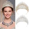 Luxury Zinc Zinc Alloy Princess Crown Elegant Bridal Headwear Beautiful Baroque Queen Tiaras Themed Parties