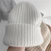 New Rabbit Fur Hat Women Knitted Hat Warm Soft Trendy Hat Kpop Style Beanie Elegant All-match Hat