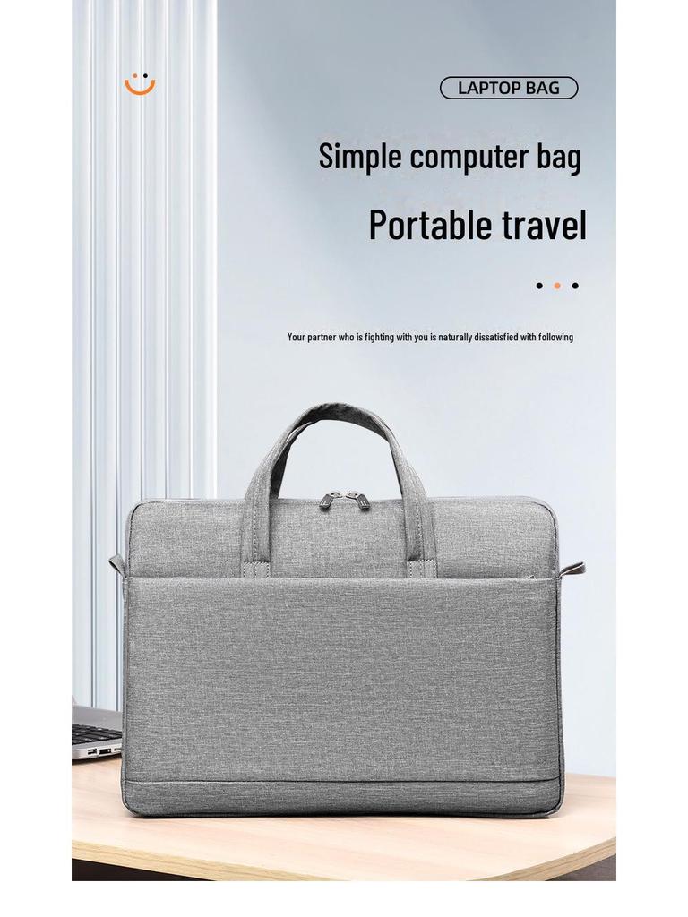 Мужской Портативный Мессенджер-Портфель - Большая Вместимость, Сумка для Ноутбука и Документов (13-15.6 дюймов)