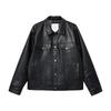 Jack&Jones Мужская классическая куртка с лацканами из ПУ