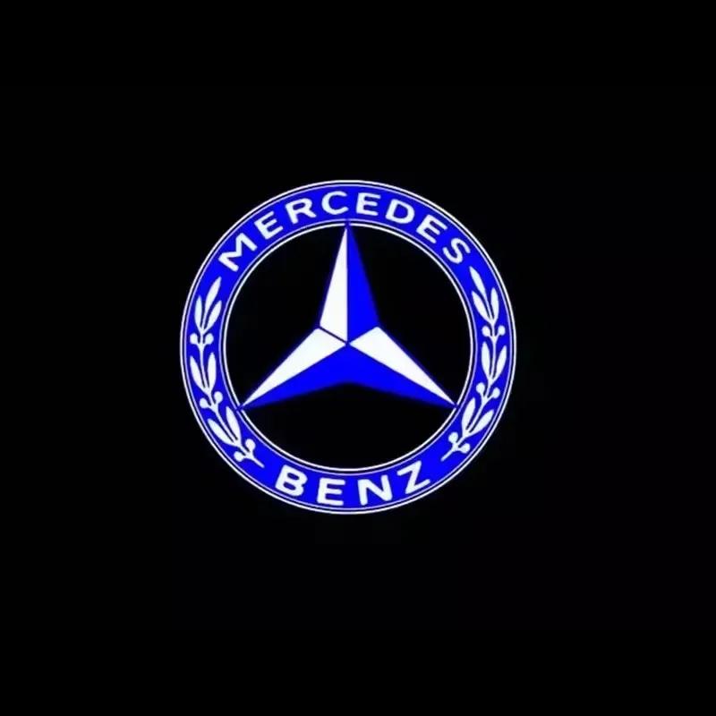2 шт. Светодиодный светильник для приветствия на двери автомобиля, проектор логотипа для Mercedes Benz W212 W205 AMG ML W166 W176 W177 W213 W246 GLB GLC GLA GLS GLE1