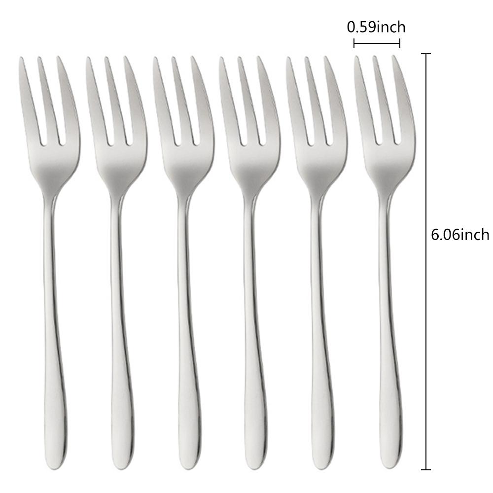 1/4/5/6 шт. Чайные вилки Вилка для фруктов Набор столовых приборов из нержавеющей стали Золотая вилка для торта Закуска Салат Столовые приборы Кухонная утварь