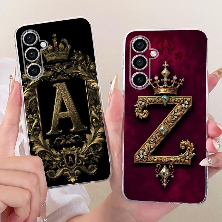 Чехол для Samsung Galaxy S23 FE S23 Plus Милая Корона Буквы Чехол Мягкий Тонкий Чехол для Телефона Для Samsung S23 Ultra S 23 S23+ Funda Сумки