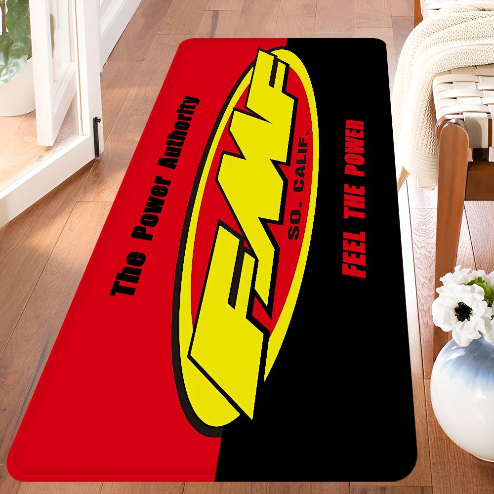 FMF Racing Logo Bathroom Mat Anti-slip Absorb Water Long Strip Cushion Bedroon Mat Welcome Doormat