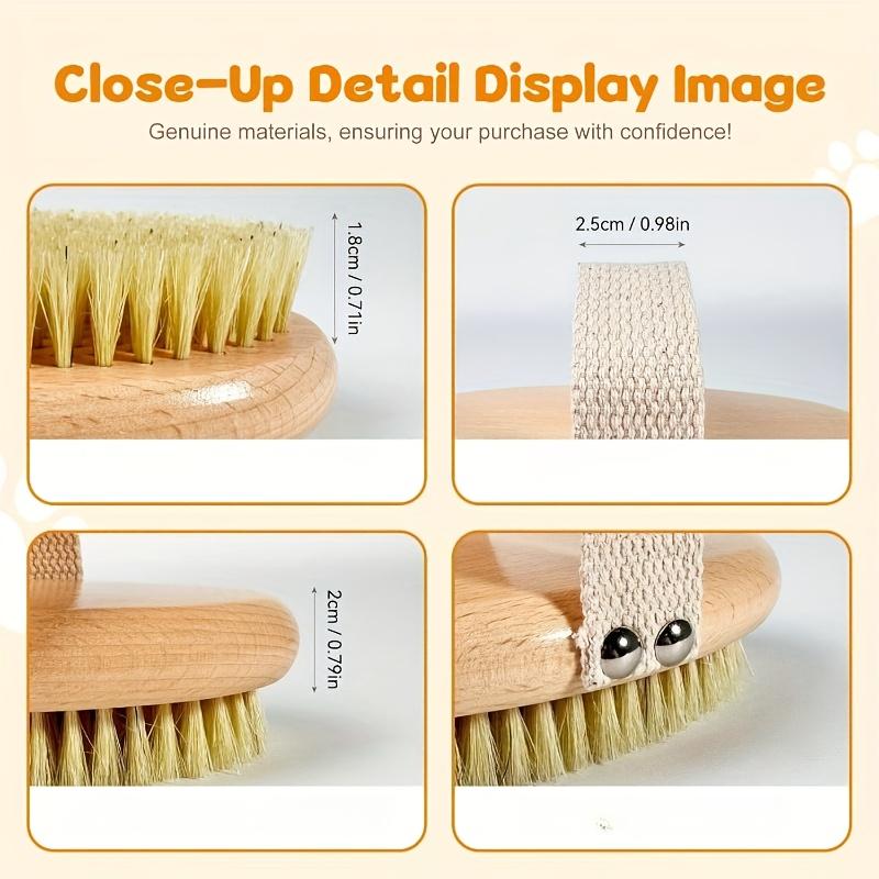 One Professional Grooming Brush for Short-Haired Dogs - Minimizes Shedding, Features a Non-Slip Handle, And Provides Gentle Grooming
