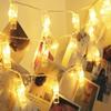 3M светодиодные гирлянды фото клипса на батарейках гирлянда сказочная лампа спальня дом праздник вечеринка свадьба рождественское украшение лампа