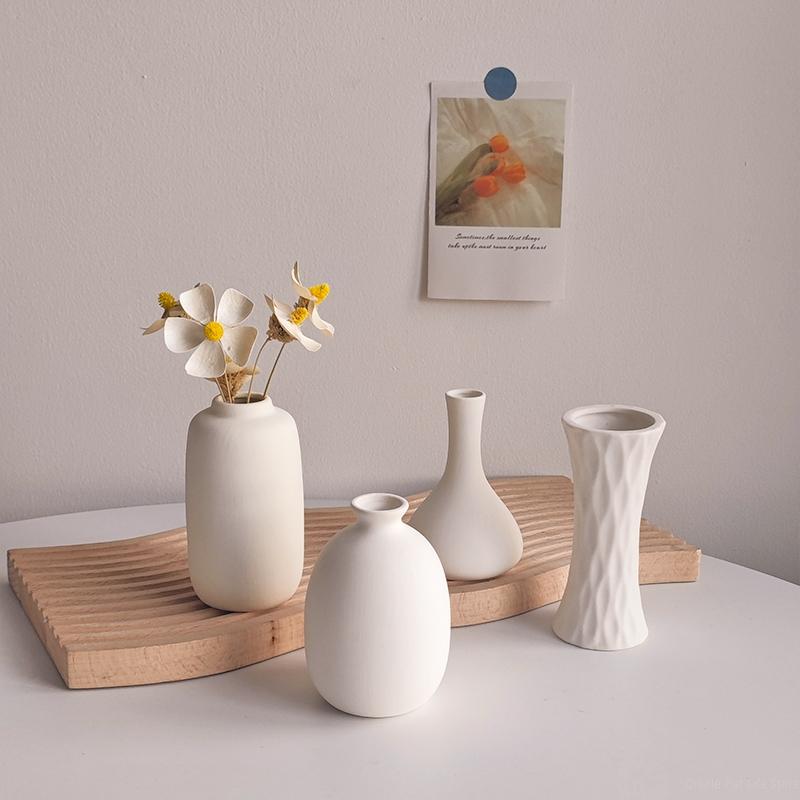 Nordic Mini Ceramic Vase Simple Modern Flower Vase Table Flower Pot Minimalist Decorative Vases Home Living Room Decor jarrones