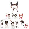 Stylish Dog And Cat Costume Set Featuring Horned Headband And Adorable Wig