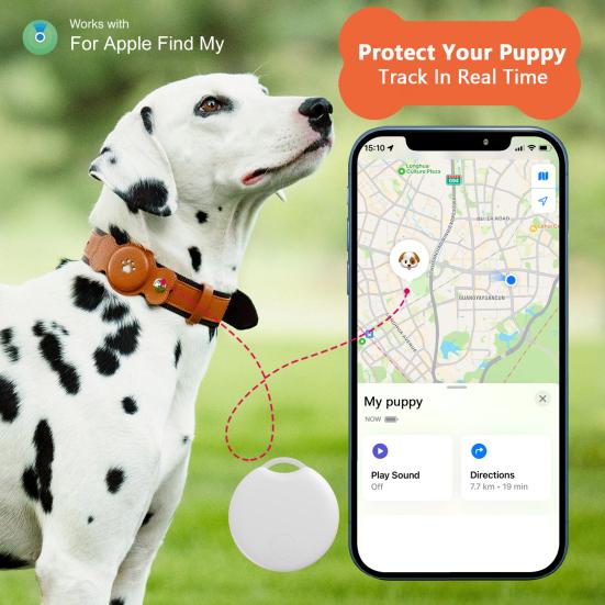 Ошейник для домашних животных с водонепроницаемым GPS-трекером для отслеживания местоположения собак в реальном времени и длительным сроком службы батареи