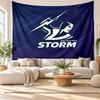 Melbourne Storm Wall Tapestry, Soft Fabric Wall Hanging, Decorative Backdrop For Bedroom Home Wall Art