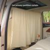 Car Privacy Sunshade: Front & Rear Sliding Blackout Curtain
