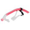 Swimming Snorkel Reduced Drag Silicone Swimming Breathing Tube with Adjustable Head Brace for