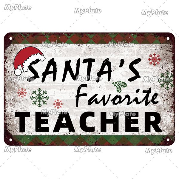 [MyPlate] Рождественская металлическая вывеска, винтажная жестяная вывеска, декоративная табличка для бара, домашний декор, настенная наклейка для бара, вечерние плакат, подарок