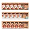 Christmas Candy Cookies Boxes Kraft Paper Gift Box Food Bakery Treat Boxes with Clear Window Navidad Decor Xmas Gift Bag Noel