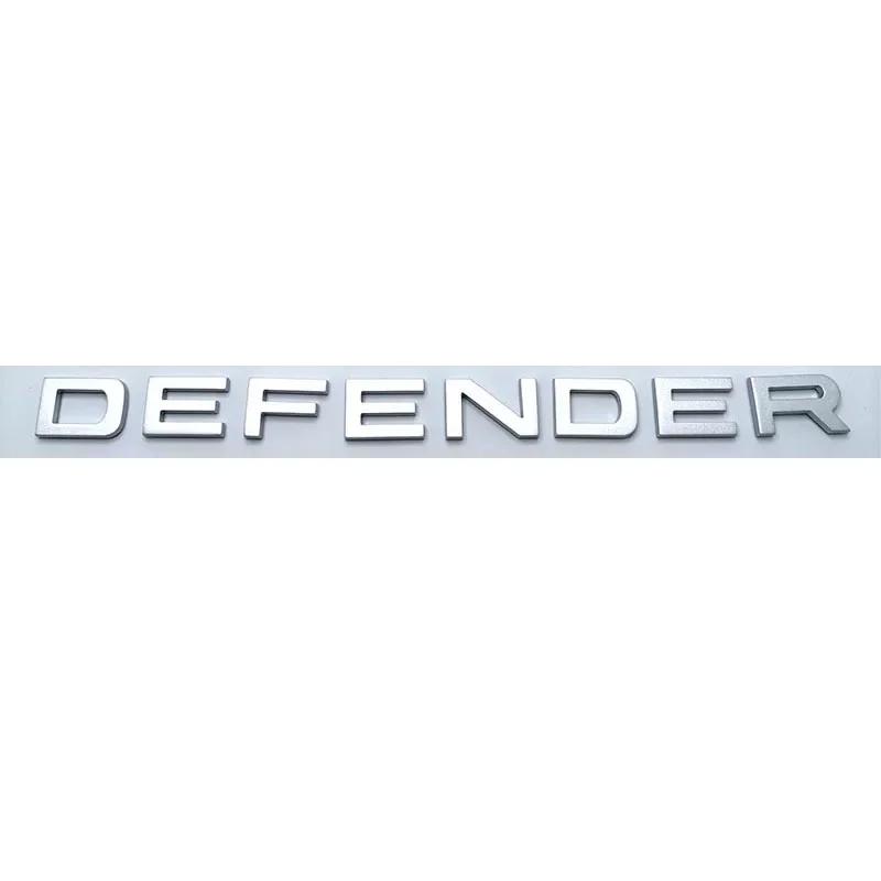 CSU3  1pc 3D ABS car decorative car stickers bright black/Silver Defender back door letter logo badge Accessories