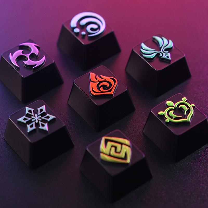 Оригинальная игровая периферия God Elements, механическая клавиатура из цинково-алюминиевого сплава с персонализированными клавишами, высота R4, колпачки для клавиш