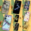Чехол Стрекоза для Xiaomi Redmi Note 13 12 11 9 10 Pro 12S 11S 10S 9S Redmi 13 12 10C 12C 13C