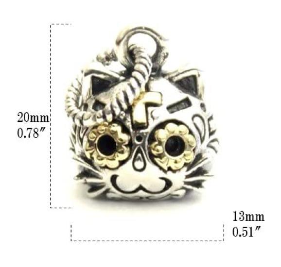 Good Vibrations Mexican Skull Cat Pendant