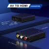 Portta RCA к HDMI AV к HDMI RCA Композитный 3-цветный терминал HDMI Конвертер Адаптер Поддержка DVD-плееров Конвертер, 1080P, (Красный, Белый, Желтый)