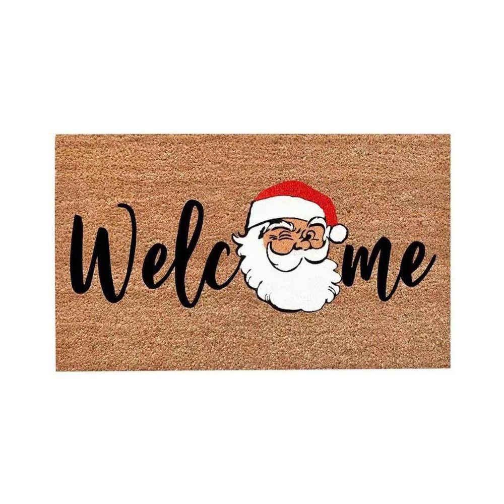 Bedroom Kitchen Rugs Xmas Bathroom Mat Christmas Decoration Hallway Mat Door Mat Corridor Carpet