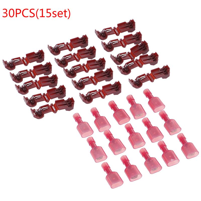 30 шт., разъемы для проводов, клеммы, обжимные клеммы для быстрого сращивания, набор инструментов 0,5–6 мм
