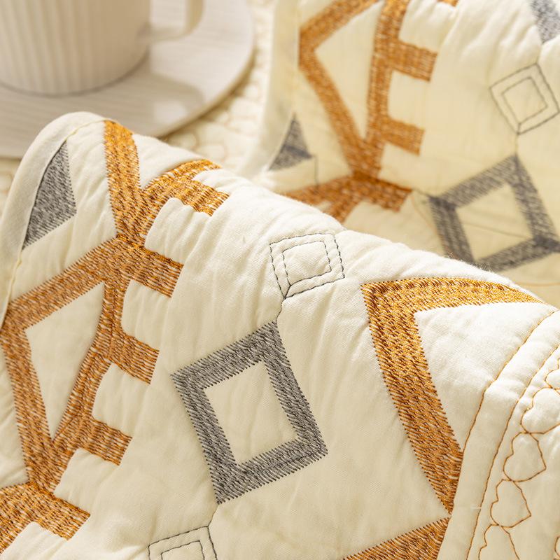 Стираная хлопковая подушка для дивана, нескользящий чехол для дивана, скандинавский простой современный чехол для подушки на сиденье, утолщенная ткань на четыре сезона