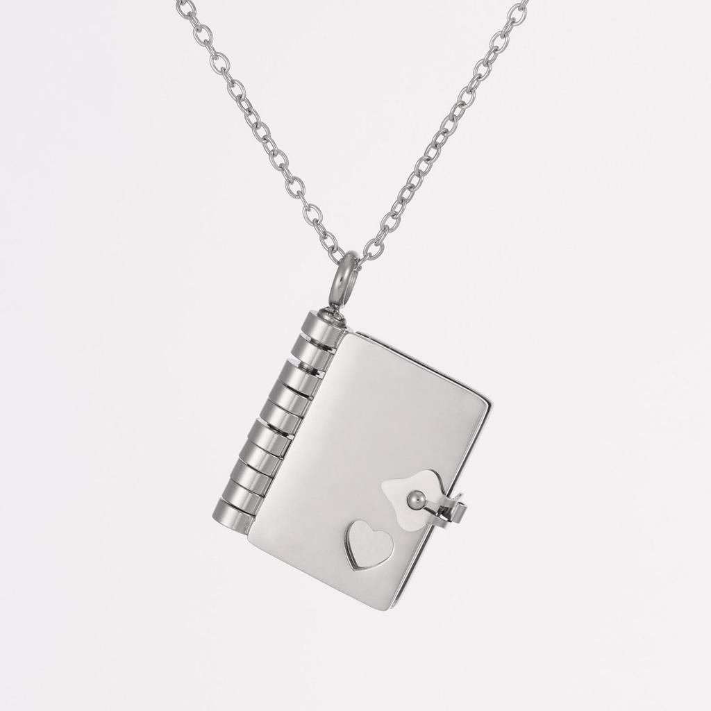 Подвеска-книга из нержавеющей стали с покрытием из 18-каратного золота, с гравировкой, для пар