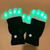1 Pair LED Flashing Magic Gloves Colorful Finger Glowing Glove AVE