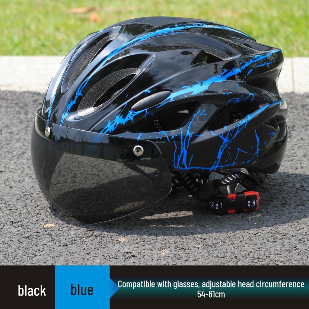 Unisex Mountain Bike Helmet with Goggles