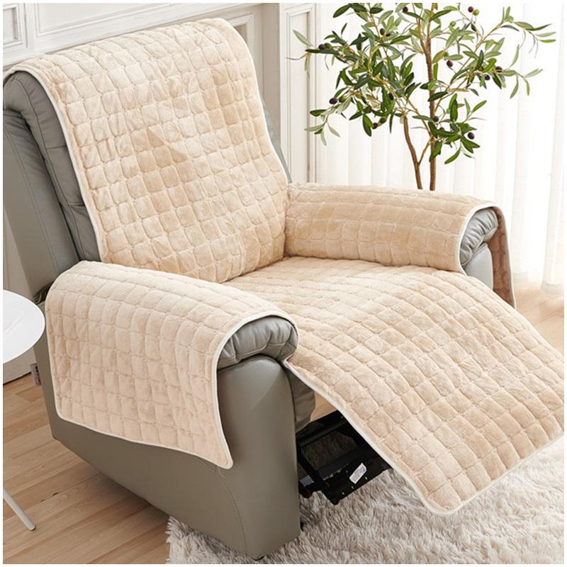 Thicken Jacquard Recliner Sofa Covers for Living Room Leaves Printed Pet Kids Sofa Mat Non-Slip Armchair Slipcovers Protector