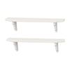White Wooden Miniature Accessories Wall Mounted Shelf Storage Solution For 1/12 Scale Tiny Rooms