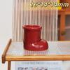 1:12 Scale Dollhouse Miniature Short Boots Vase Realistic Mini Flower Pot for Hobbyist Dollhouse Collection Decor