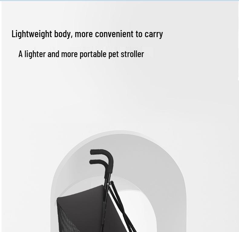 Легкая складная коляска для маленьких кошек и собак - для использования на улице